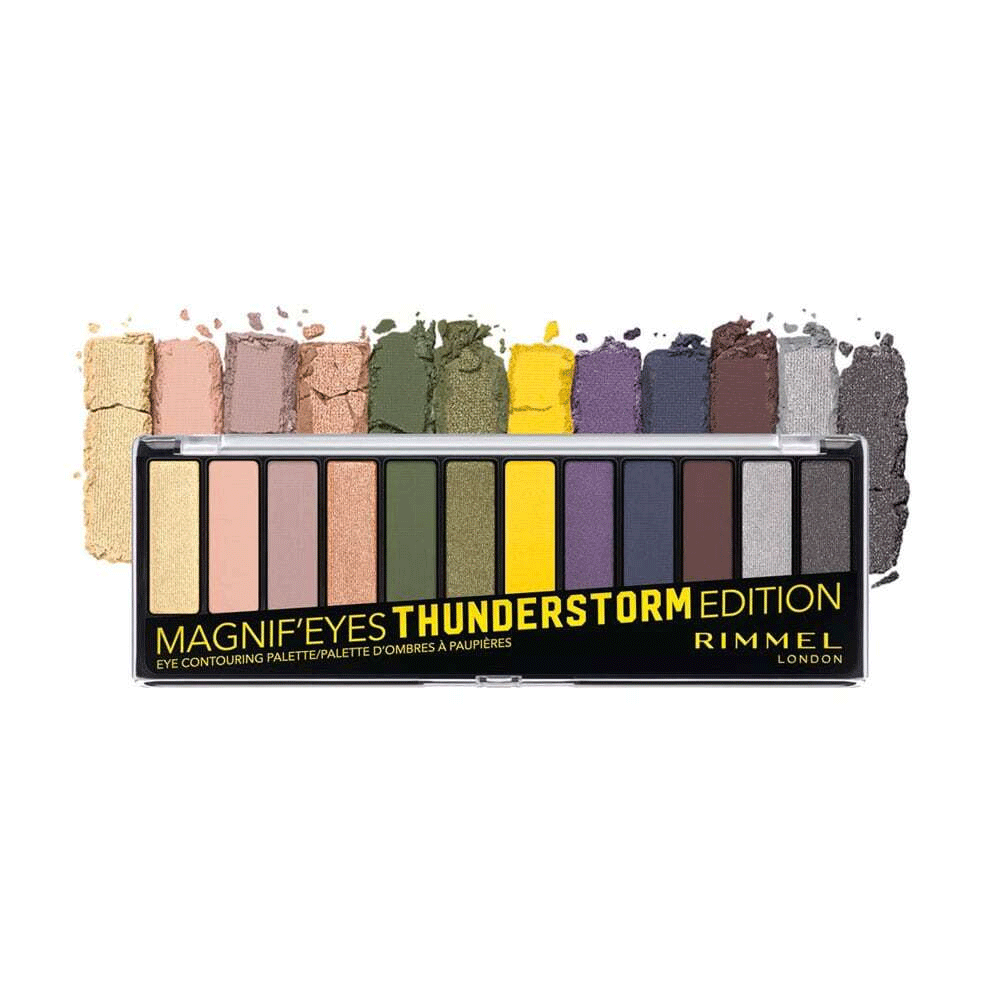Rimmel London Magnif’eyes Regenbogen-Palette – 14 Ml, Mit Bunten Lidschatten-Farben
