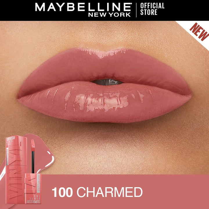 Maybelline Superstay Vinyl Ink Liquid Lipstick - 100 charmed – Makeup ...