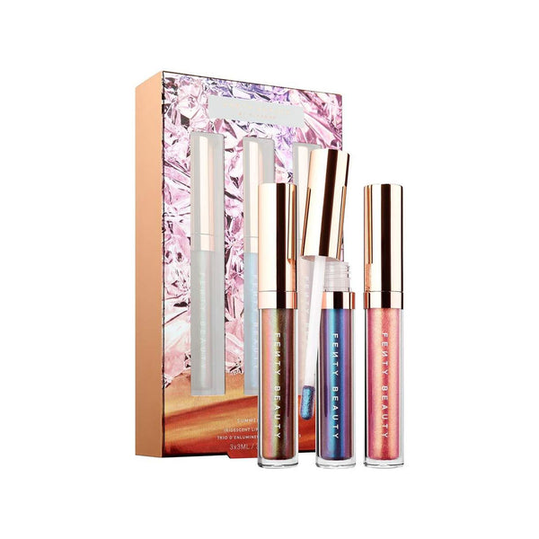 Fenty Beauty By Rihanna Summer Daze & Summer Nights Iridescent Lip Luminizer Trios