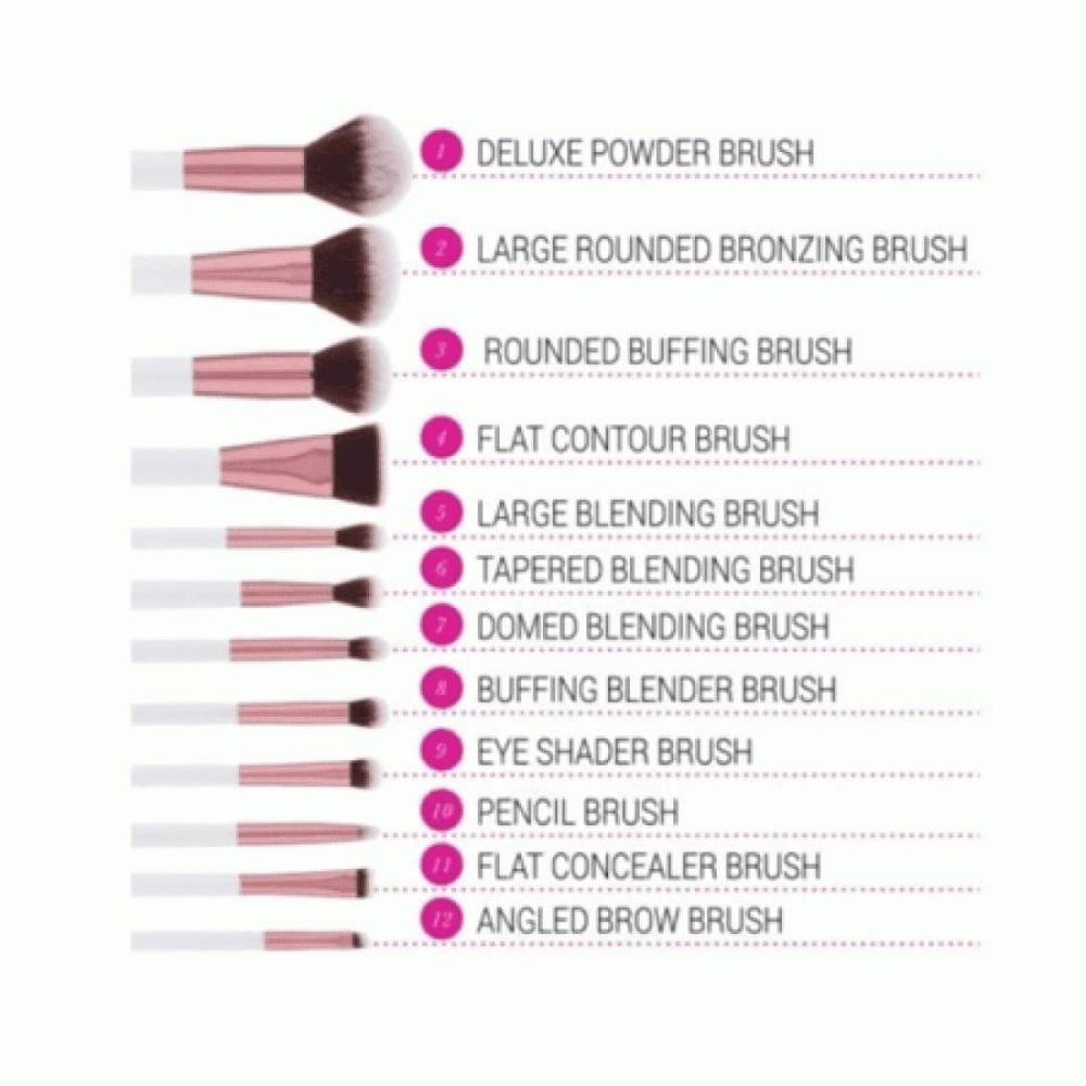 BH Cosmetics Crystal Quartz Brush Set 12 Pieces Makeup gallery
