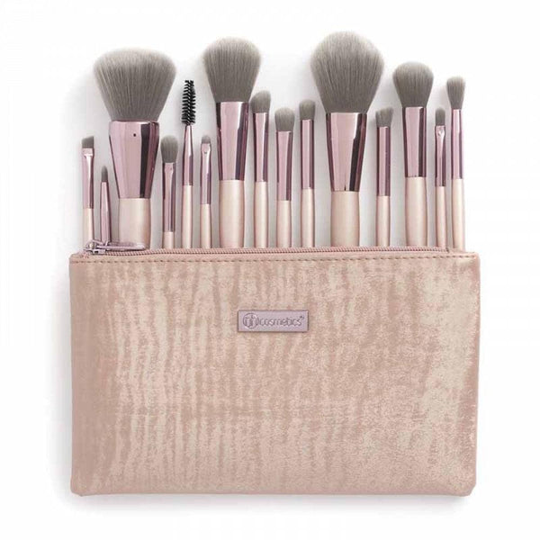 BH Cosmetics Lavish Elegance Brush Set - 15 Pieces with Cosmetic Bag - Makeup gallery 