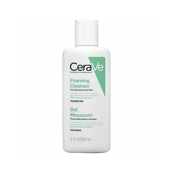CeraVe Foaming Cleanser - 88ml for Gentle, Effective Cleansing