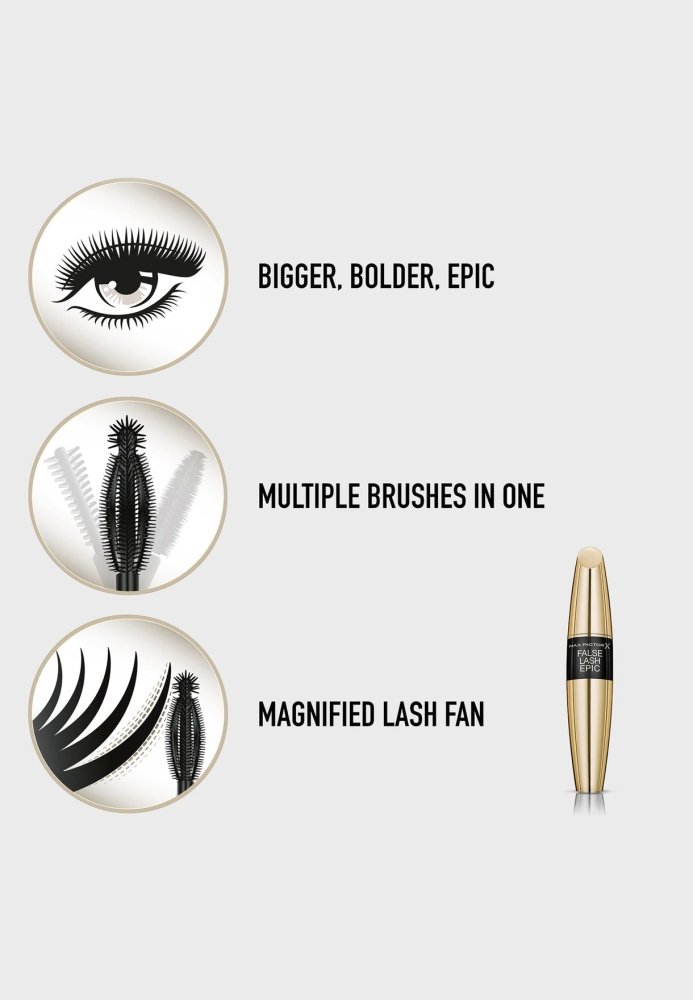 Max Factor False Lash Effect Epic Mascara - Black - Brand hub pakistan