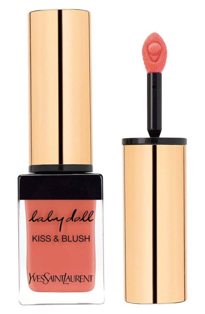 Yves Saint Laurent Baby Doll Kiss & Blush - # 7 Corail Affranchi Lip Gloss - Brand hub pakistan
